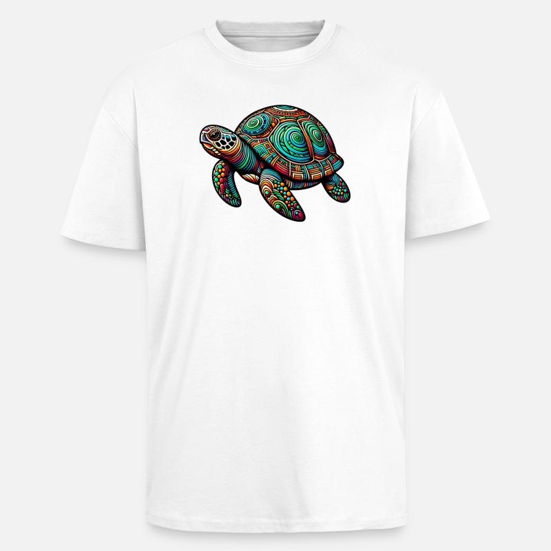 Turtle - Unisex Oversized Heavyweight T-shirt - white