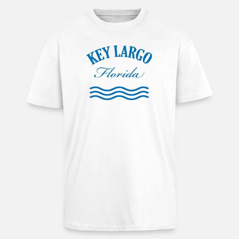 Key Largo Florida Nautisches Design - Oversized Heavyweight Unisex T-Shirt - Weiß