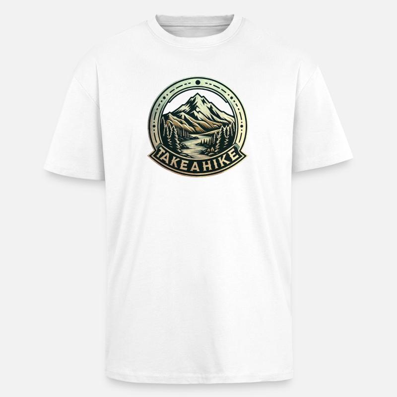 Machen Sie eine Wanderung! - Oversized Heavyweight Unisex T-Shirt - Weiß