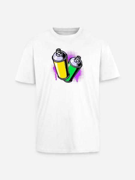 Graffiti Sprayer Kunst Strassenkunst Spraydose - Oversized Heavyweight Unisex T-Shirt - Weiß