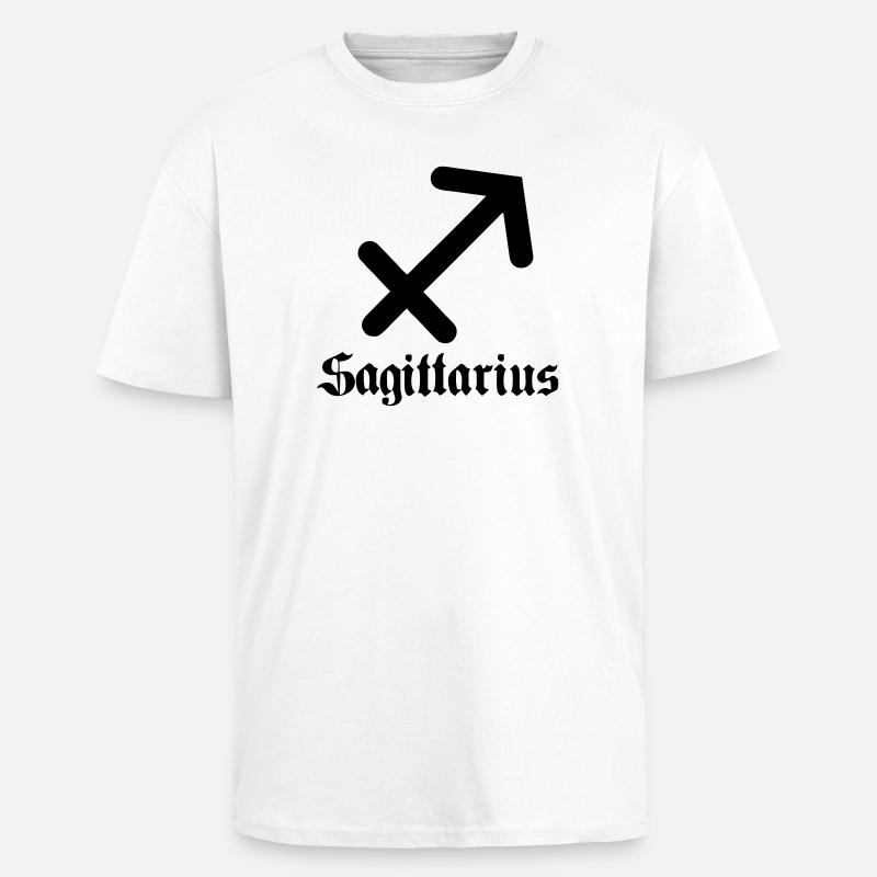 Boogschutter Sagittaire - T-shirt unisexe oversize épais - blanc