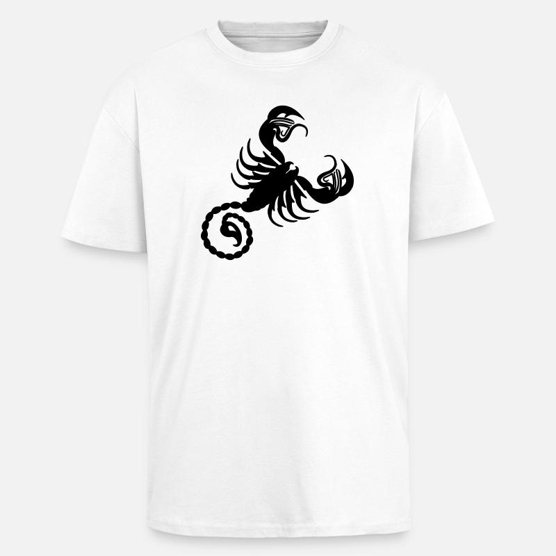 Sternzeichen Skorpion - Oversized Heavyweight Unisex T-Shirt - Weiß