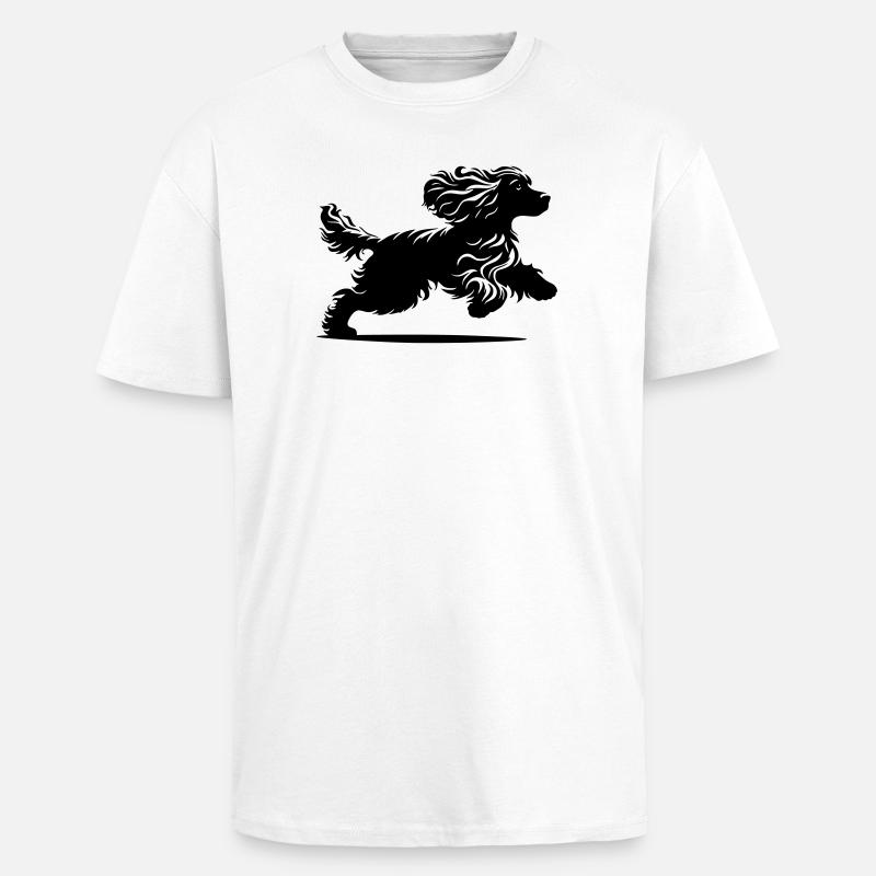 Cocker Spaniel - Unisex Oversized Heavyweight T-shirt - white