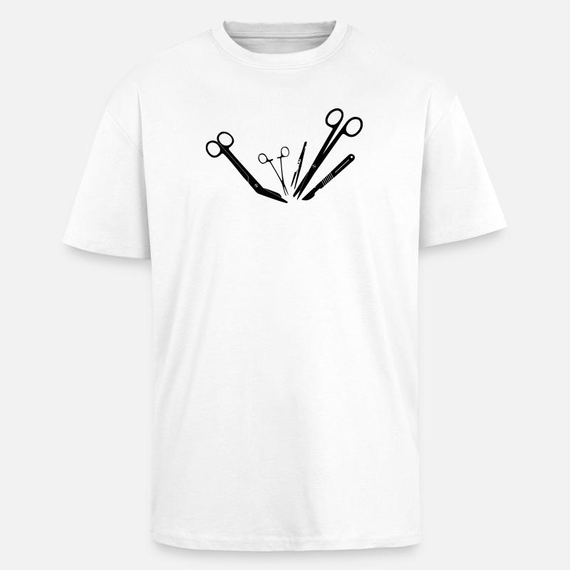 Outils d’exploitation - T-shirt unisexe oversize épais - blanc