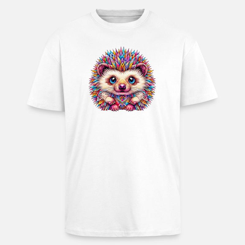 Igel - Oversized Heavyweight Unisex T-Shirt - Weiß