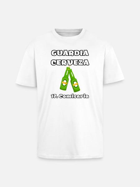 Bierpolizei - Oversized Heavyweight Unisex T-Shirt - Weiß
