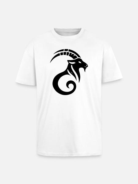 Capricorn 2 - Unisex Oversized Heavyweight T-shirt - white