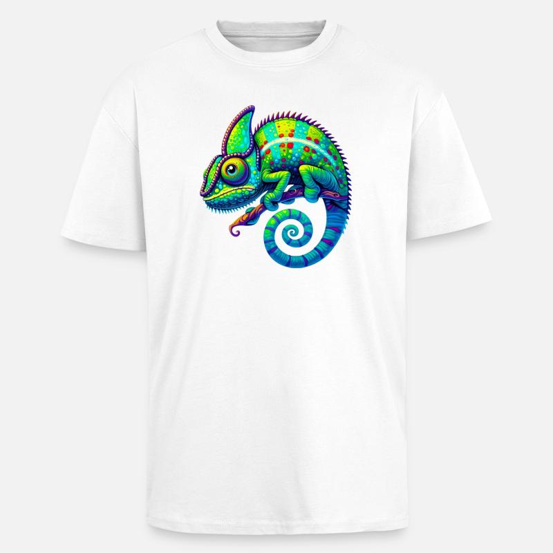 Chameleon - Unisex Oversized Heavyweight T-shirt - white