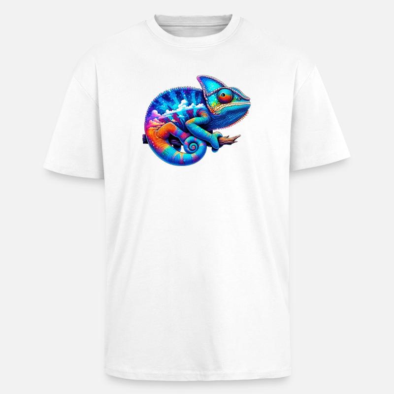 Chamäleon - Oversized Heavyweight Unisex T-Shirt - Weiß