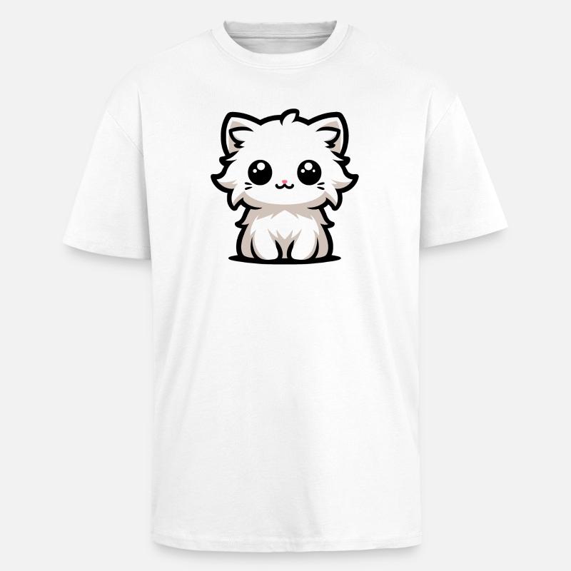 Das süßeste Kätzchen - Oversized Heavyweight Unisex T-Shirt - Weiß