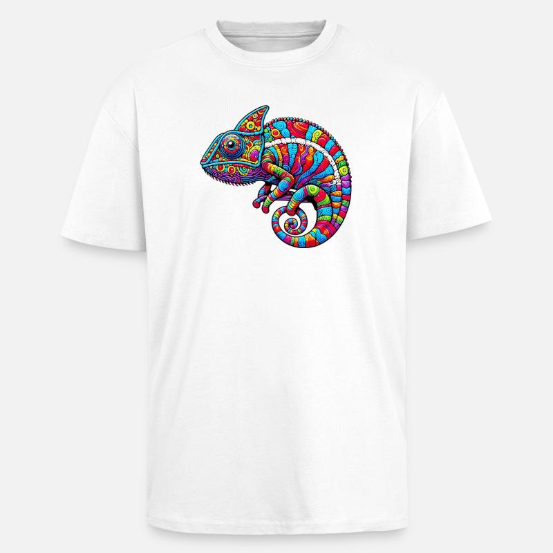 Chamäleon - Oversized Heavyweight Unisex T-Shirt - Weiß