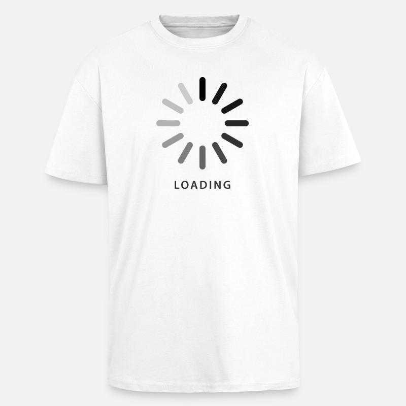 Loading - Unisex Oversized Heavyweight T-shirt - white