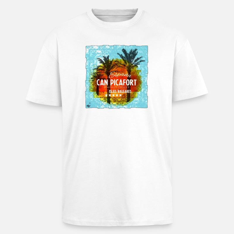 Can Picafort - Oversized Heavyweight Unisex T-Shirt - Weiß