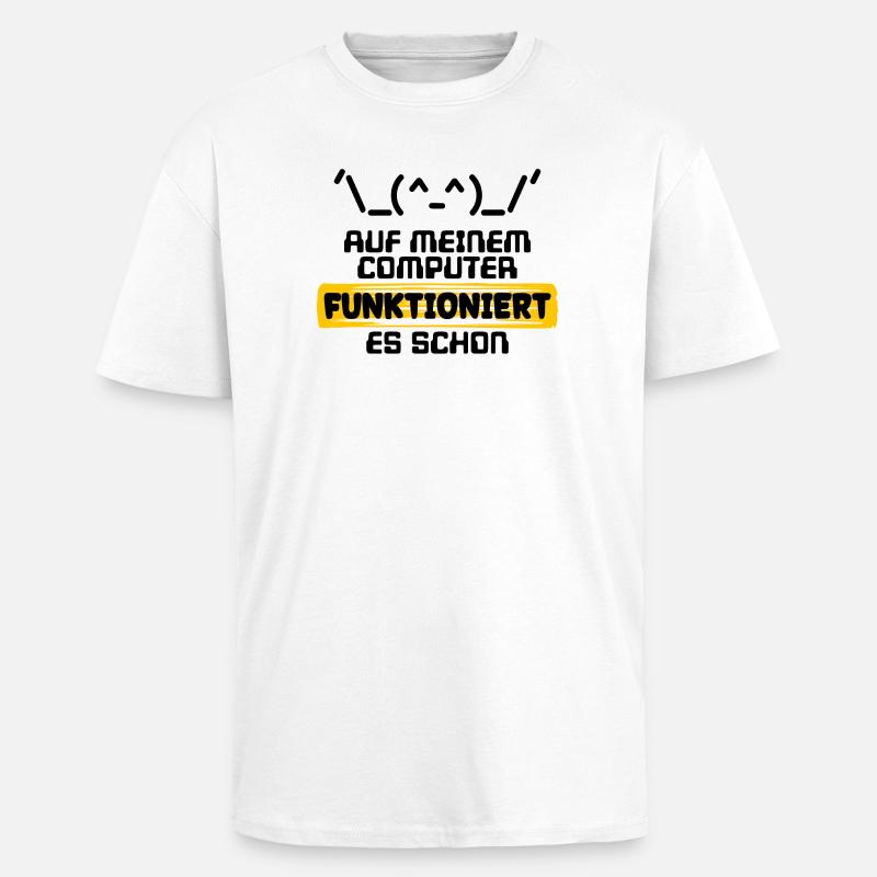 Erklæring om udviklererklæring Kode Scripting Programmør - Unisex oversized heavyweight t-shirt - hvid