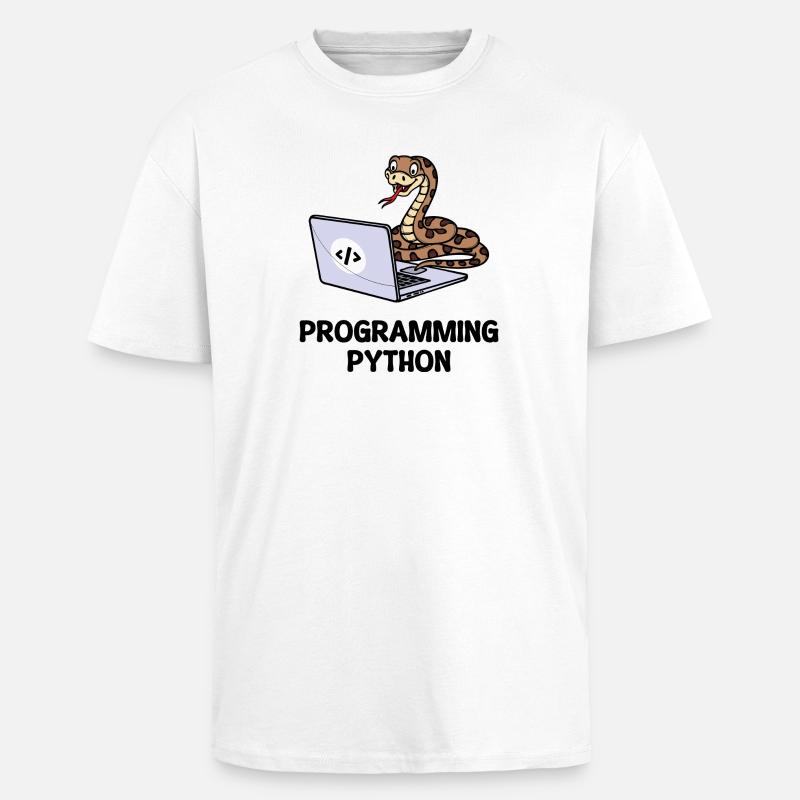 Developer Lustige Sprüche Programmierer Computer - Oversized Heavyweight Unisex T-Shirt - Weiß
