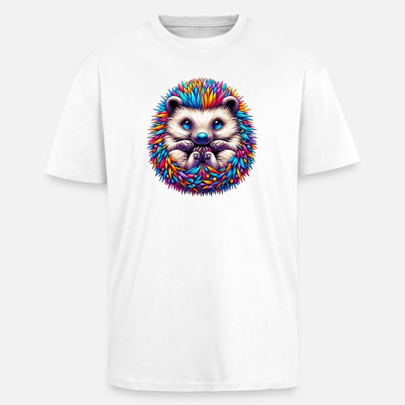 Igel - Oversized Heavyweight Unisex T-Shirt - Weiß