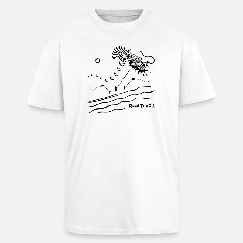 Drache RTM2.4 - Oversized Heavyweight Unisex T-Shirt - Weiß