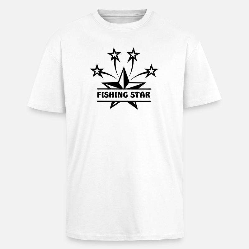 Fischer-Stern - Oversized Heavyweight Unisex T-Shirt - Weiß
