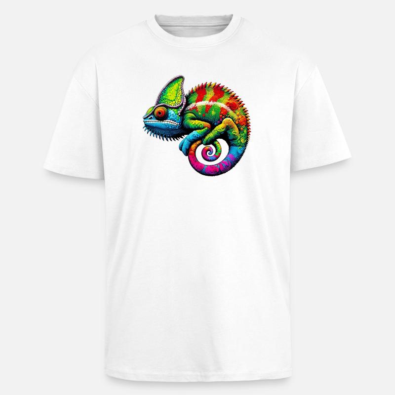 Chameleon - Unisex Oversized Heavyweight T-shirt - white