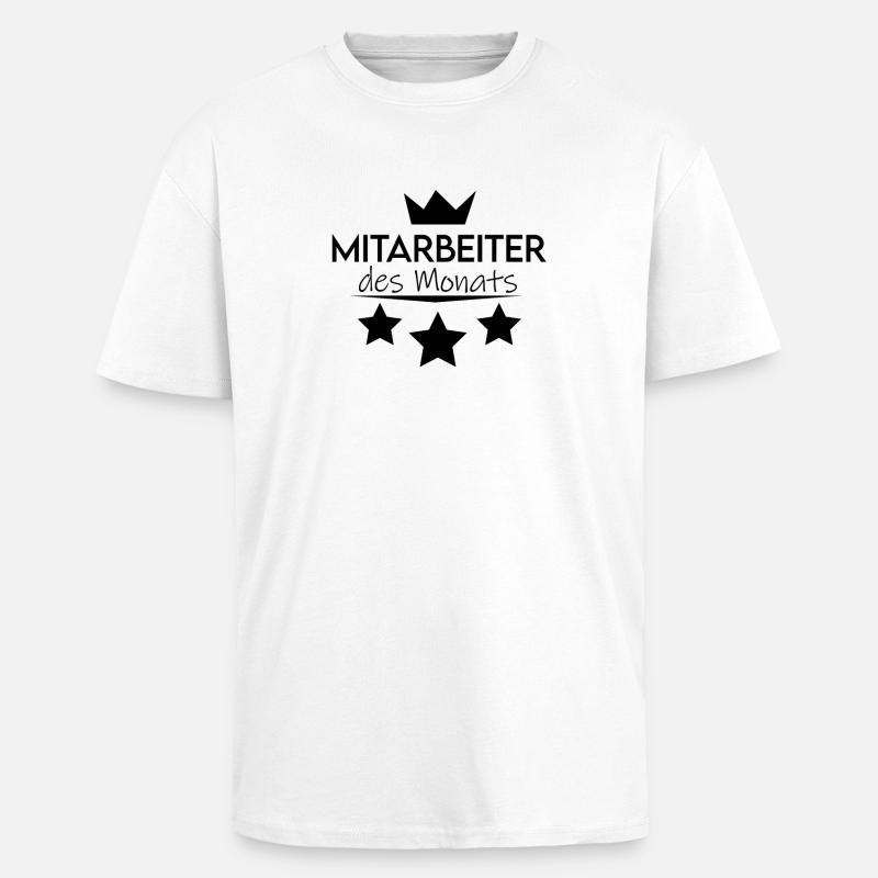 Mitarbeiter - Oversized Heavyweight Unisex T-Shirt - Weiß