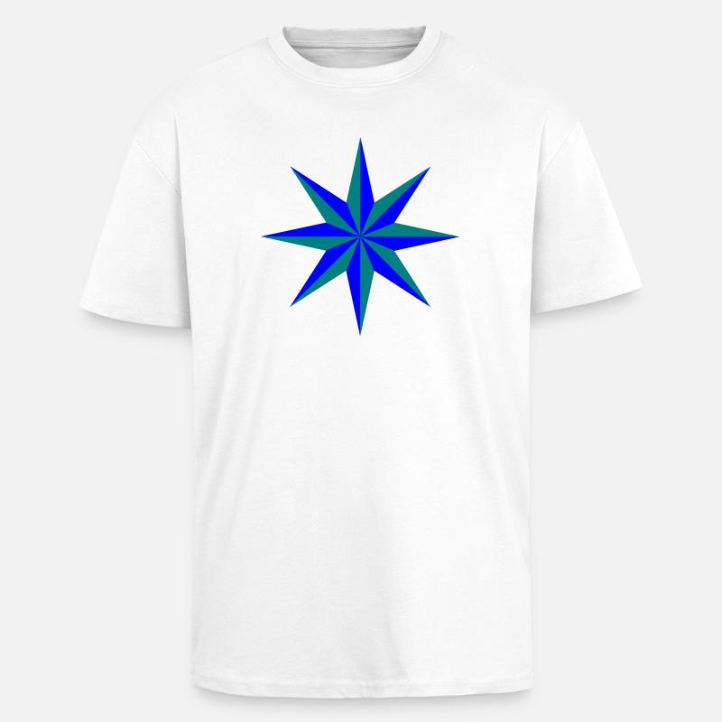 Stern breit - Oversized Heavyweight Unisex T-Shirt - Weiß