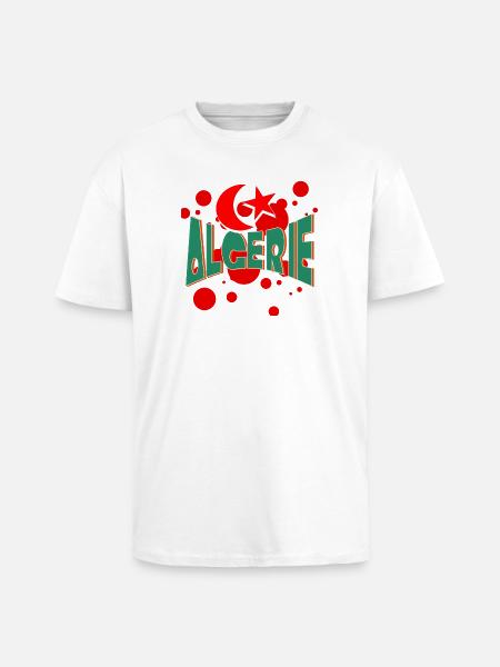 algerie 120 - T-shirt unisexe oversize épais - blanc