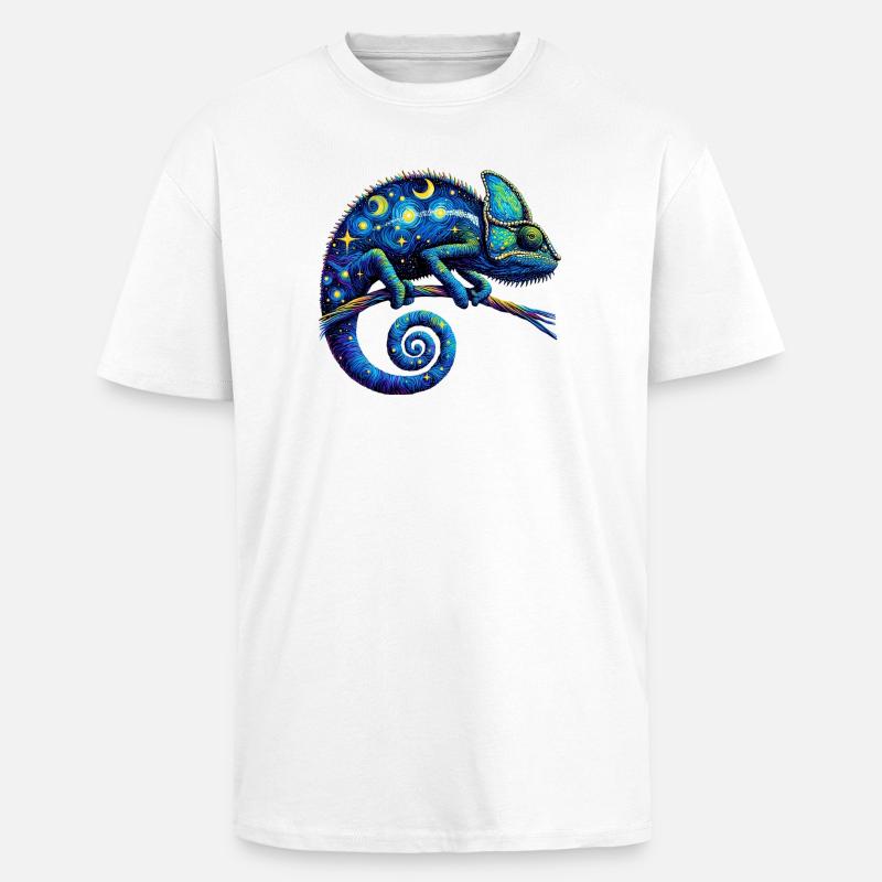 Chamäleon - Oversized Heavyweight Unisex T-Shirt - Weiß