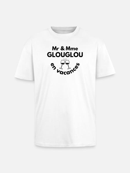 on holiday, summer holidays, seaside holidays - Unisex Oversized Heavyweight T-shirt - white