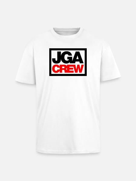 Bachelor Party Crew - Emblem - Unisex Oversized Heavyweight T-shirt - white