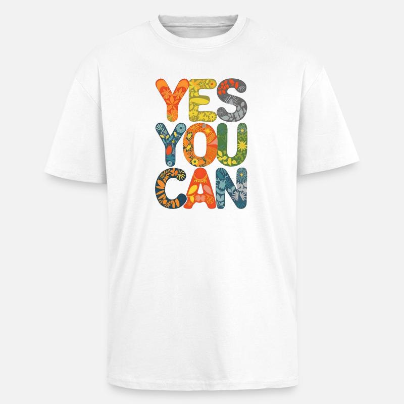 Conception d’anniversaire de joyeuse amitié - T-shirt unisexe oversize épais - blanc