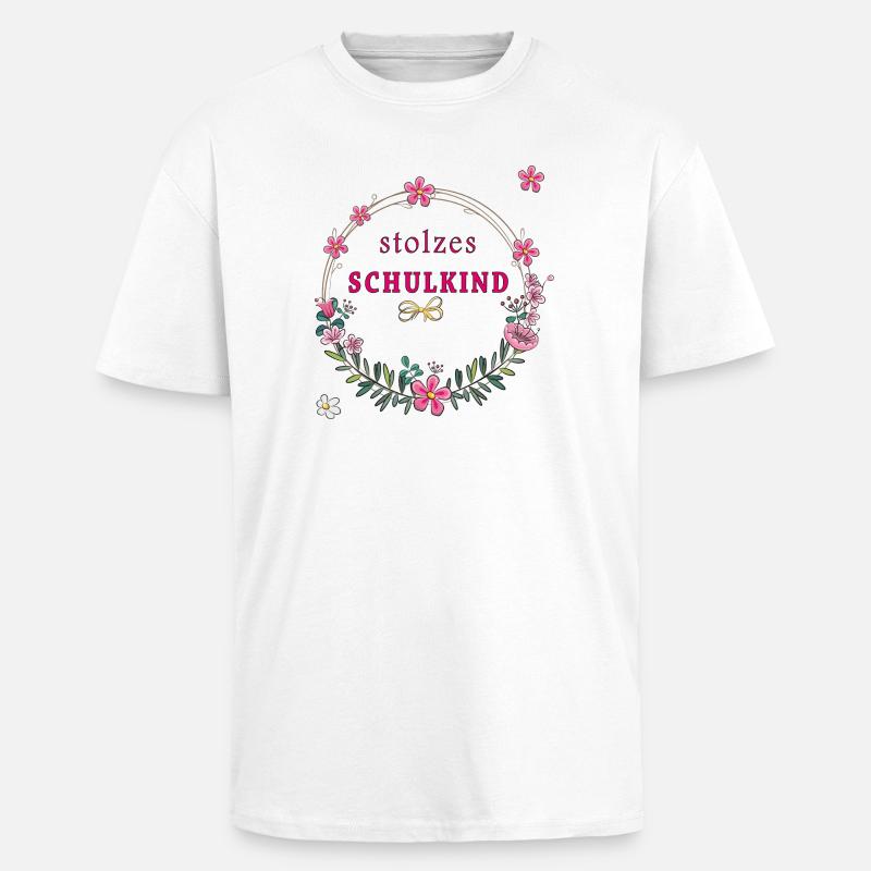 stolzes Schulkind Einschulung - Oversized Heavyweight Unisex T-Shirt - Weiß