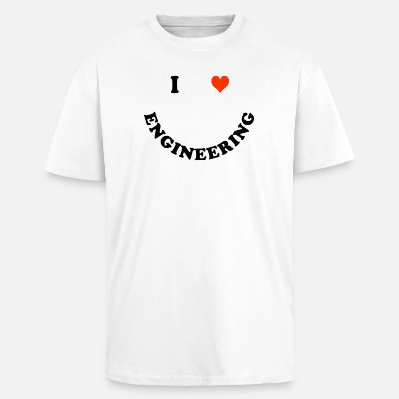 Ingenieur - Oversized Heavyweight Unisex T-Shirt - Weiß