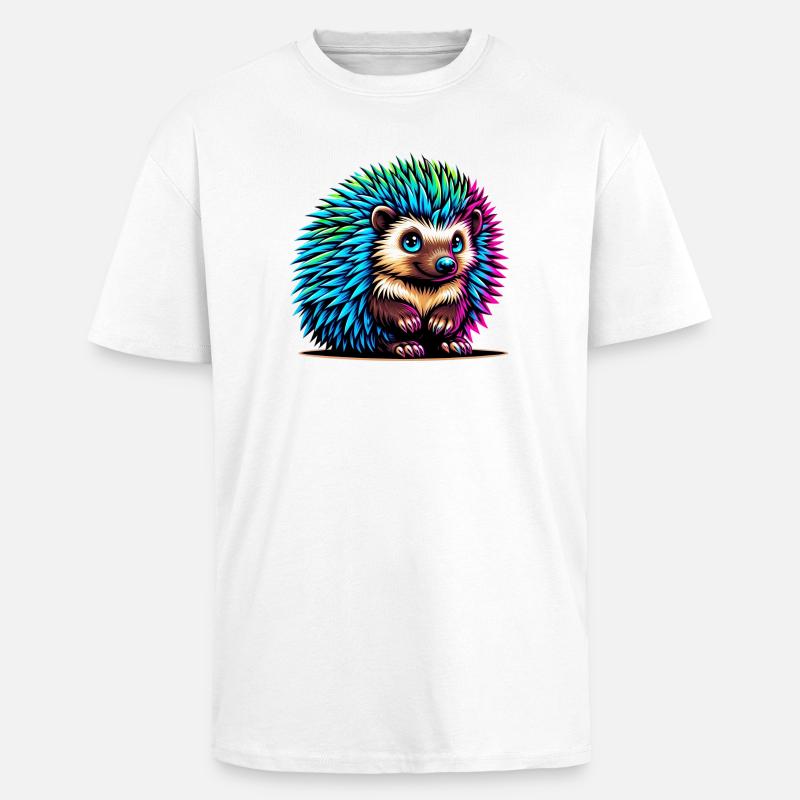 Igel - Oversized Heavyweight Unisex T-Shirt - Weiß