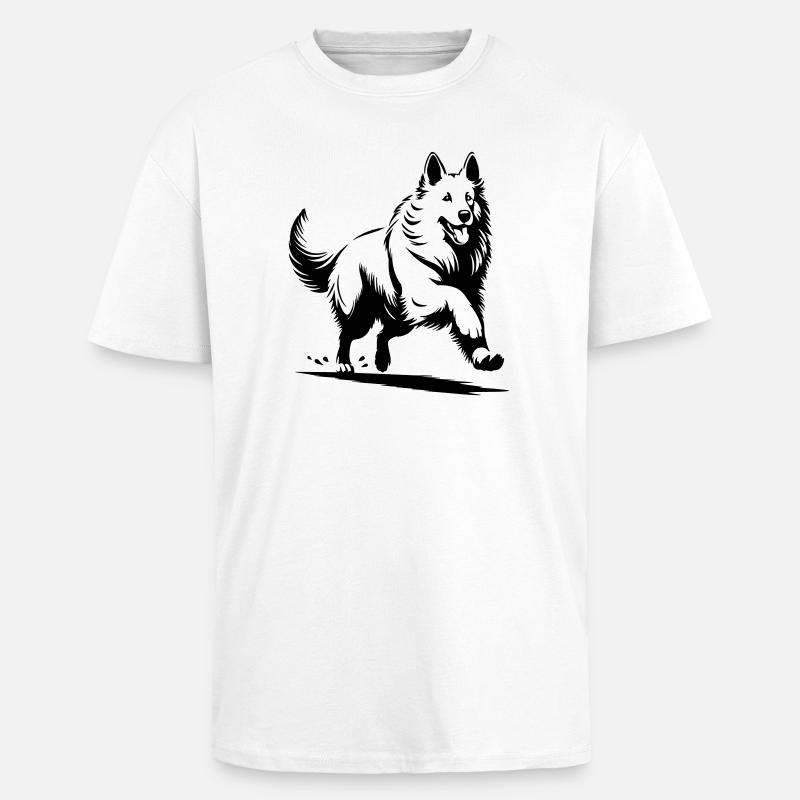 Schweizer Schäferhund - Oversized Heavyweight Unisex T-Shirt - Weiß