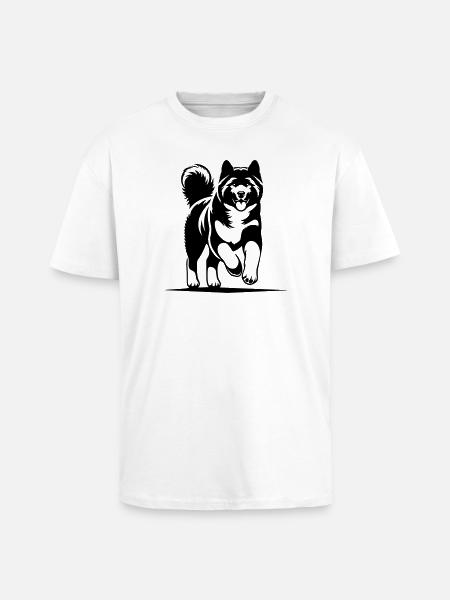 American Akita - Unisex Oversized Heavyweight T-shirt - white