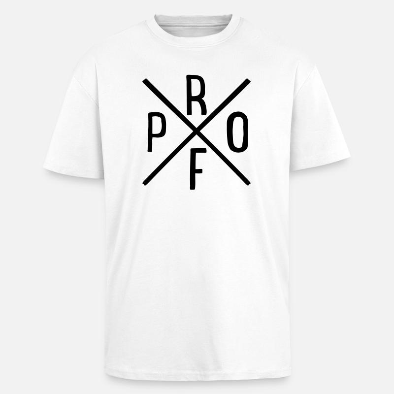Prof - Oversized Heavyweight Unisex T-Shirt - Weiß