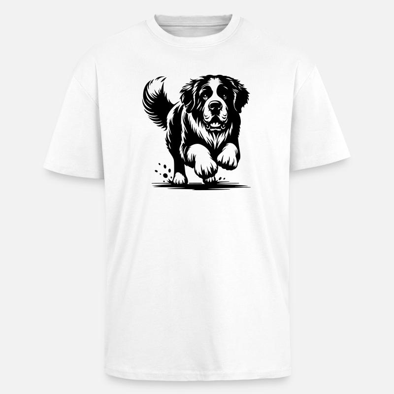 Bernhardiner - Oversized Heavyweight Unisex T-Shirt - Weiß