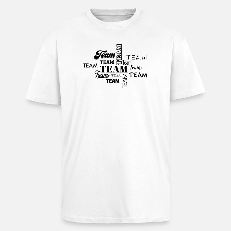 Team - Unisex Oversized Heavyweight T-shirt - white