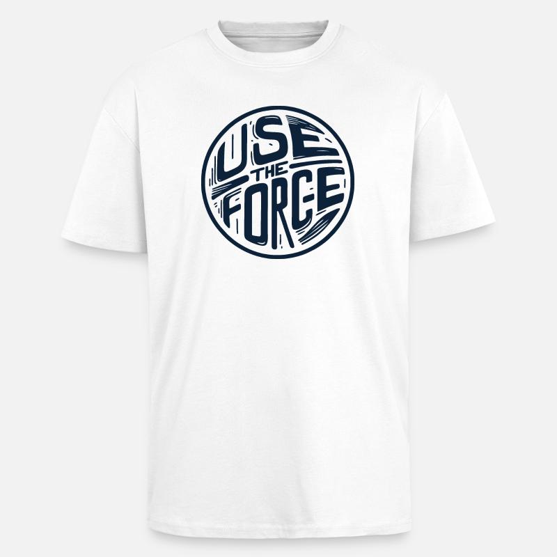 Utilisez la force 2 - T-shirt unisexe oversize épais - blanc
