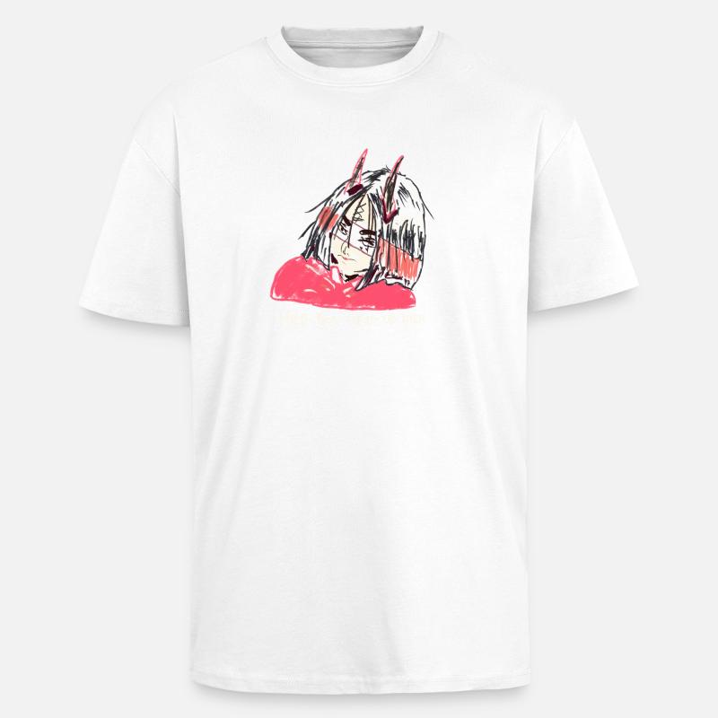 Devil woman - Oversized Heavyweight Unisex T-Shirt - Weiß