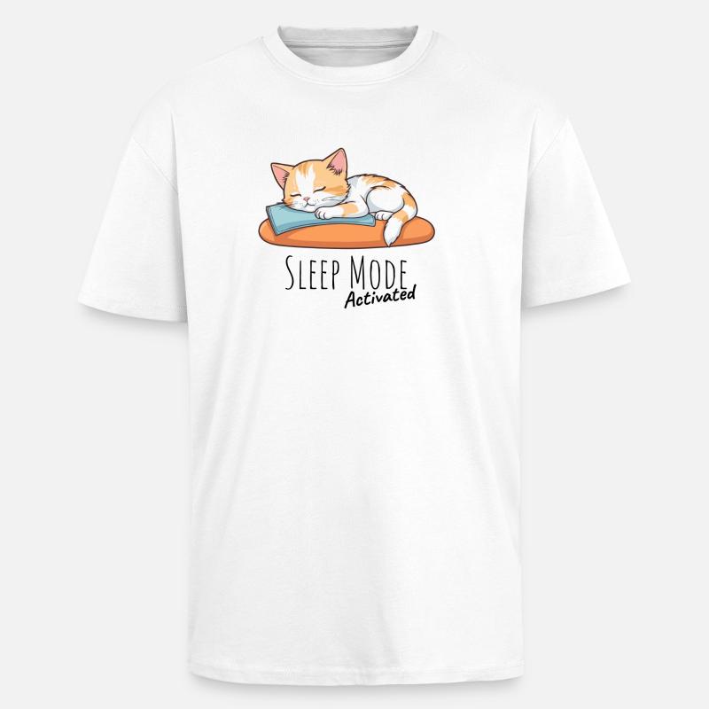 Sleep Mode Activated - Oversized Heavyweight Unisex T-Shirt - Weiß