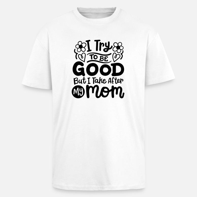 Mutter Tochter Sohn Kinder - Oversized Heavyweight Unisex T-Shirt - Weiß