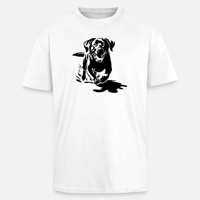 Labrador - Oversized Heavyweight Unisex T-Shirt - Weiß