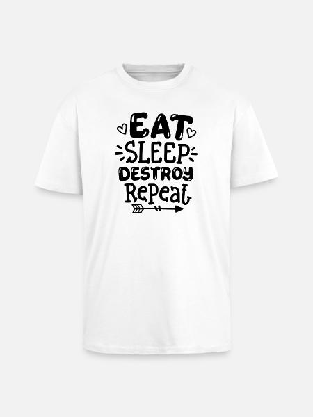 Kinder Humor lustige Sprüche - Oversized Heavyweight Unisex T-Shirt - Weiß