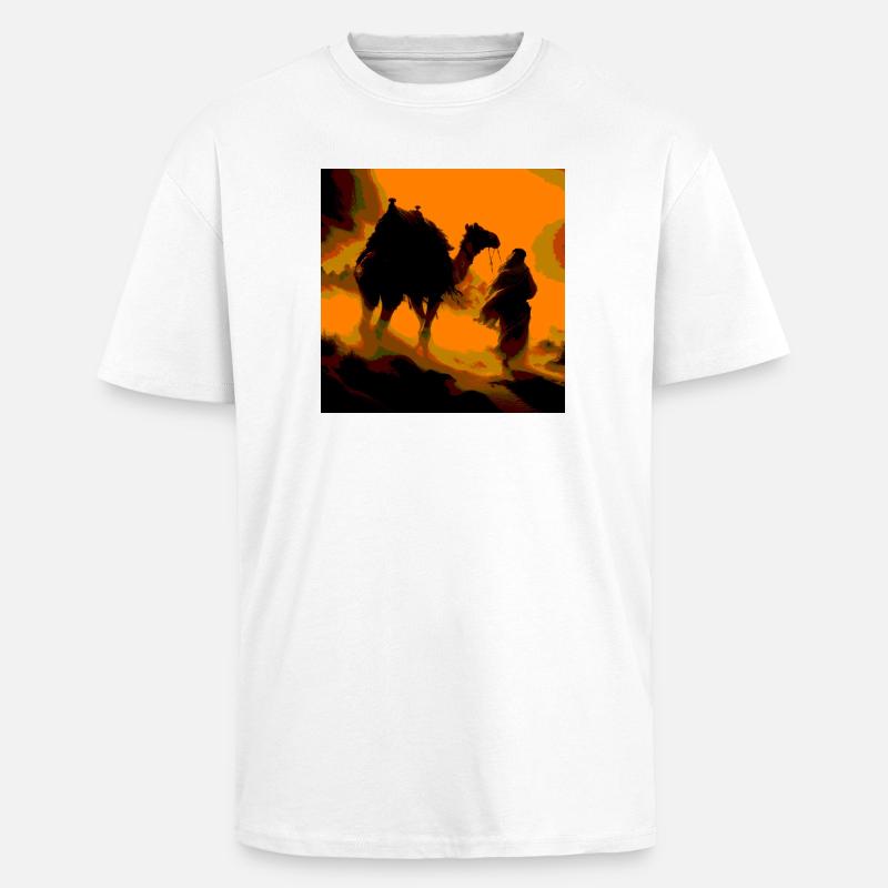 Wilde Wüste - Oversized Heavyweight Unisex T-Shirt - Weiß