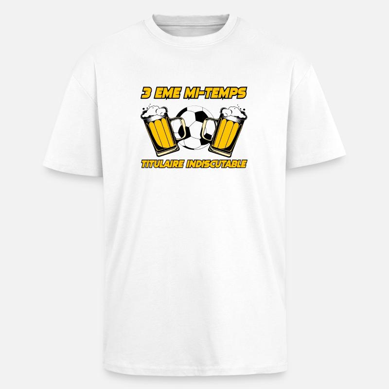 3rd Half - Unisex Oversized Heavyweight T-shirt - white
