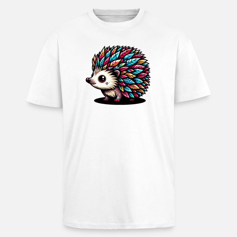 Igel - Oversized Heavyweight Unisex T-Shirt - Weiß
