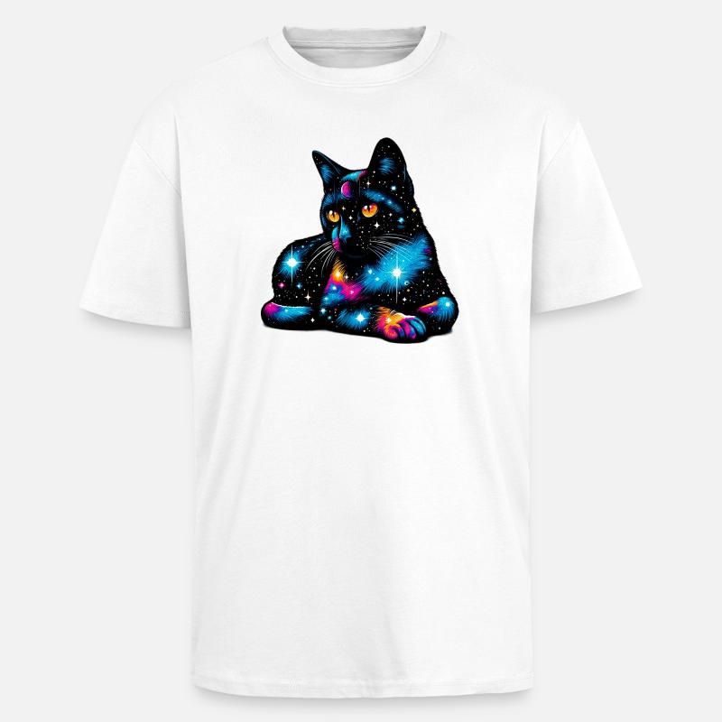 Cat - Unisex Oversized Heavyweight T-shirt - white