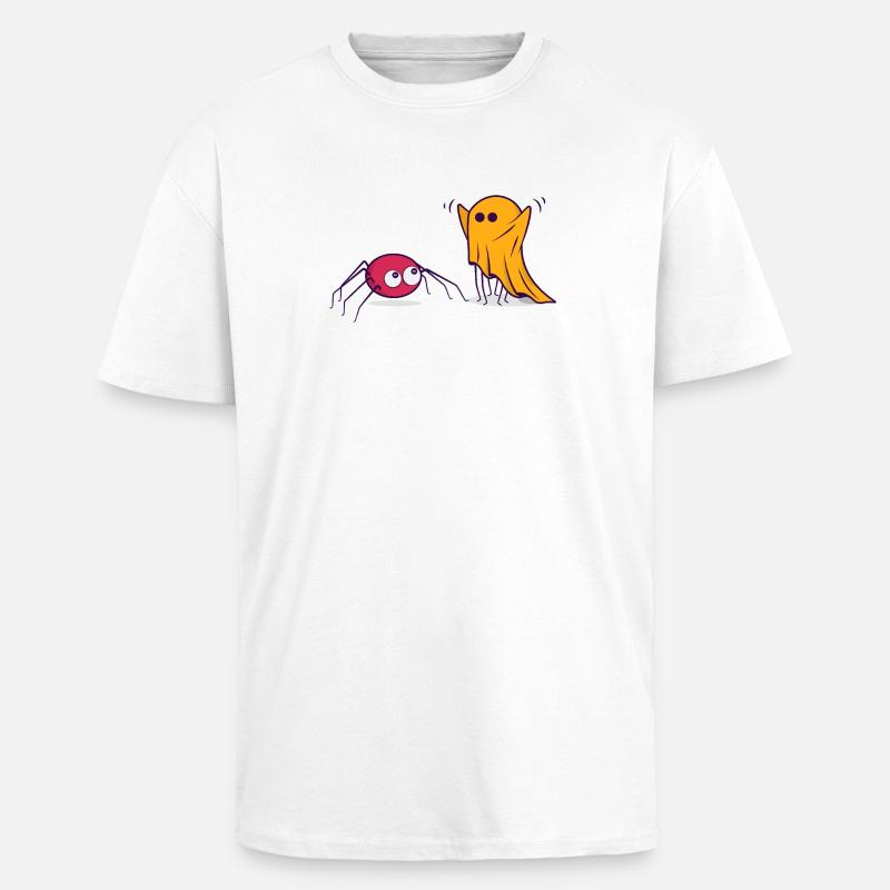 Halloween Spinne Geist Comic Cartoon Comic - Oversized Heavyweight Unisex T-Shirt - Weiß