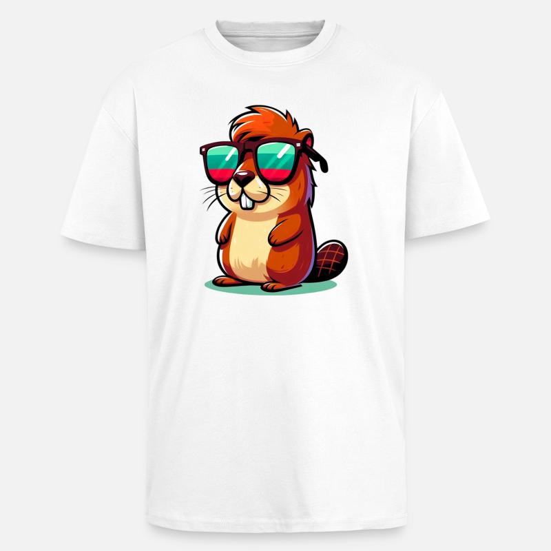 Bieber - Oversized Heavyweight Unisex T-Shirt - Weiß
